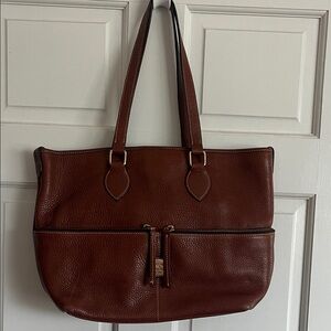 Dooney and Bourke Brown Leather Tote Bag